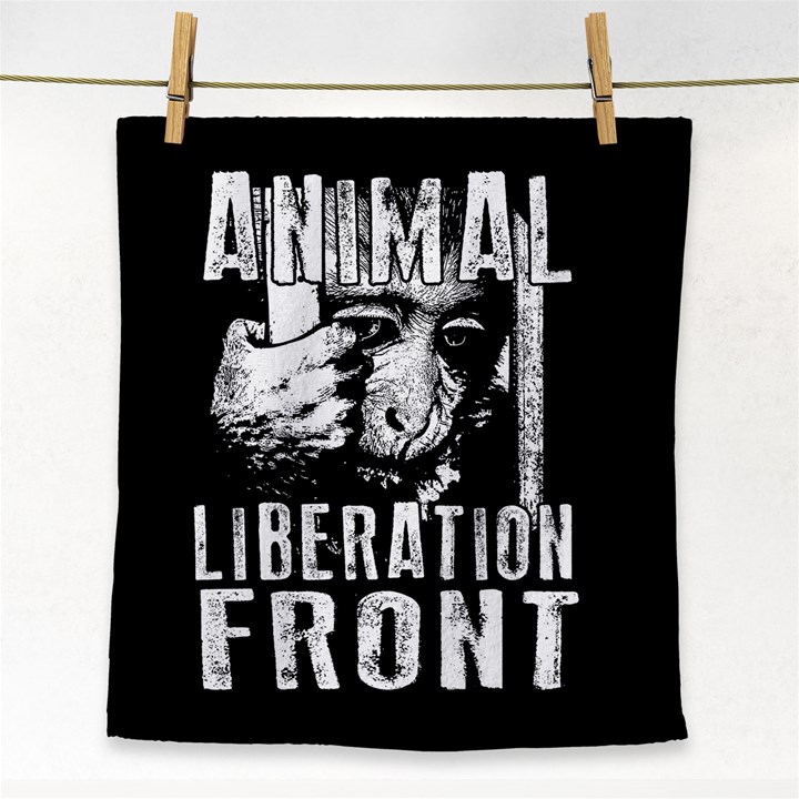 Animal Liberation Front - Chimpanzee  Face Towel