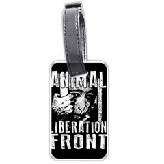 Animal Liberation Front - Chimpanzee  Luggage Tags (one Side)  by Valentinaart