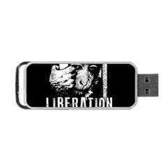 Animal Liberation Front - Chimpanzee  Portable Usb Flash (two Sides) by Valentinaart