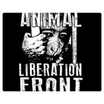 Animal Liberation Front - Chimpanzee  Double Sided Flano Blanket (Medium)  60 x50  Blanket Front