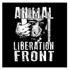 Animal Liberation Front - Chimpanzee  Large Satin Scarf (square) by Valentinaart