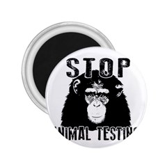 Stop Animal Testing - Chimpanzee  2 25  Magnets by Valentinaart