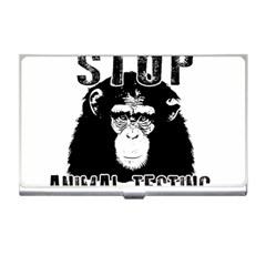 Stop Animal Testing - Chimpanzee  Business Card Holders