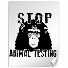 Stop Animal Testing - Chimpanzee  Canvas 12  X 16   by Valentinaart