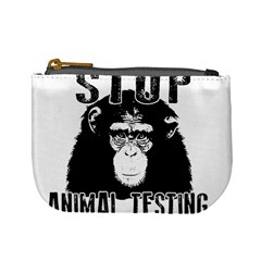 Stop Animal Testing - Chimpanzee  Mini Coin Purses by Valentinaart