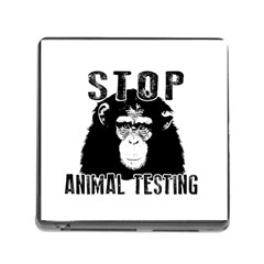 Stop Animal Testing - Chimpanzee  Memory Card Reader (square) by Valentinaart