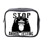 Stop Animal Testing - Chimpanzee  Mini Toiletries Bag 2-Side Front