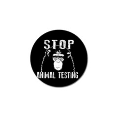 Stop Animal Testing - Chimpanzee  Golf Ball Marker (4 Pack) by Valentinaart