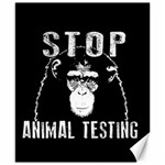 Stop Animal Testing - Chimpanzee  Canvas 8  x 10  8.15 x9.66  Canvas - 1