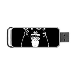 Stop Animal Testing - Chimpanzee  Portable Usb Flash (one Side) by Valentinaart