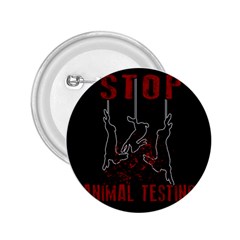 Stop Animal Testing - Rabbits  2 25  Buttons by Valentinaart