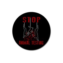 Stop Animal Testing - Rabbits  Magnet 3  (round) by Valentinaart