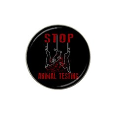 Stop Animal Testing - Rabbits  Hat Clip Ball Marker (10 Pack) by Valentinaart