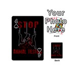 Stop Animal Testing - Rabbits  Playing Cards 54 (Mini)  Front - Spade4