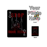 Stop Animal Testing - Rabbits  Playing Cards 54 (Mini)  Front - Spade7