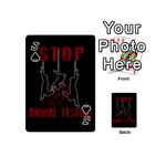 Stop Animal Testing - Rabbits  Playing Cards 54 (Mini)  Front - SpadeJ