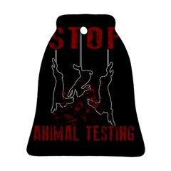 Stop Animal Testing - Rabbits  Bell Ornament (two Sides) by Valentinaart