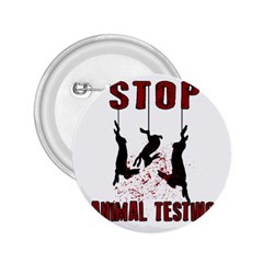 Stop Animal Testing - Rabbits  2 25  Buttons by Valentinaart