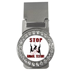 Stop Animal Testing - Rabbits  Money Clips (cz)  by Valentinaart