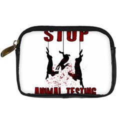 Stop Animal Testing - Rabbits  Digital Camera Cases by Valentinaart