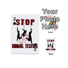 Stop Animal Testing - Rabbits  Playing Cards 54 (mini) 