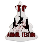 Stop Animal Testing - Rabbits  Ornament (Christmas Tree)  Front