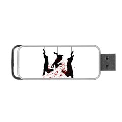 Stop Animal Testing - Rabbits  Portable Usb Flash (one Side) by Valentinaart