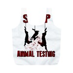 Stop Animal Testing - Rabbits  Full Print Recycle Bags (M)  Front