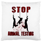 Stop Animal Testing - Rabbits  Standard Flano Cushion Case (Two Sides) Front