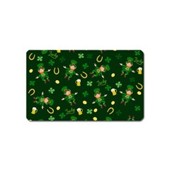 St Patricks Day Pattern Magnet (name Card) by Valentinaart