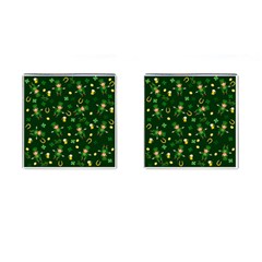 St Patricks Day Pattern Cufflinks (square) by Valentinaart