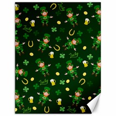 St Patricks Day Pattern Canvas 12  X 16   by Valentinaart