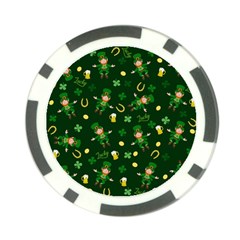 St Patricks Day Pattern Poker Chip Card Guard (10 Pack) by Valentinaart