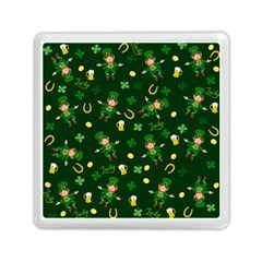 St Patricks Day Pattern Memory Card Reader (square)  by Valentinaart