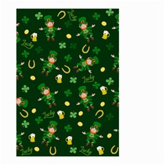 St Patricks Day Pattern Small Garden Flag (two Sides) by Valentinaart