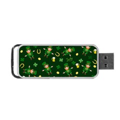 St Patricks Day Pattern Portable Usb Flash (two Sides) by Valentinaart