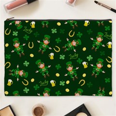 St Patricks Day Pattern Cosmetic Bag (xxxl)  by Valentinaart