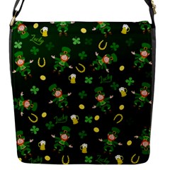 St Patricks Day Pattern Flap Messenger Bag (s) by Valentinaart