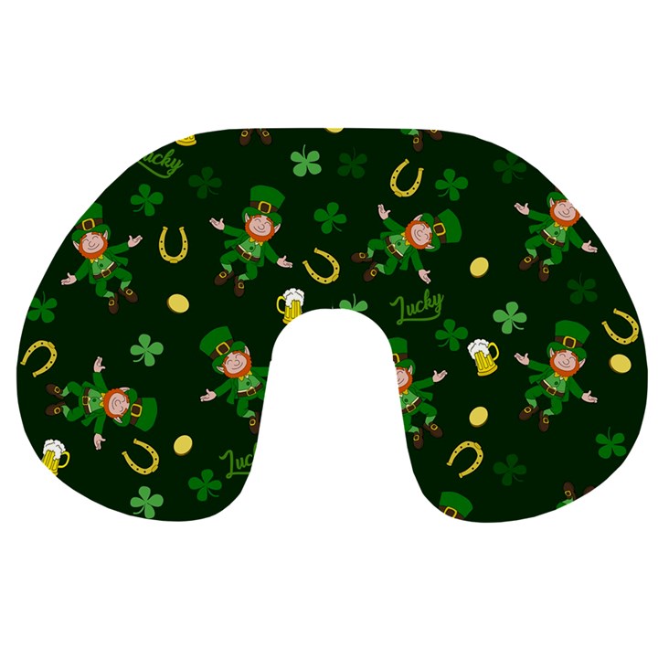 St Patricks day pattern Travel Neck Pillows