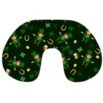 St Patricks day pattern Travel Neck Pillows Back