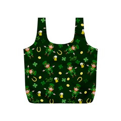 St Patricks Day Pattern Full Print Recycle Bags (s)  by Valentinaart