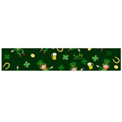 St Patricks Day Pattern Large Flano Scarf  by Valentinaart