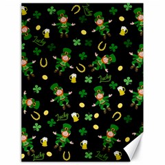 St Patricks Day Pattern Canvas 18  X 24   by Valentinaart