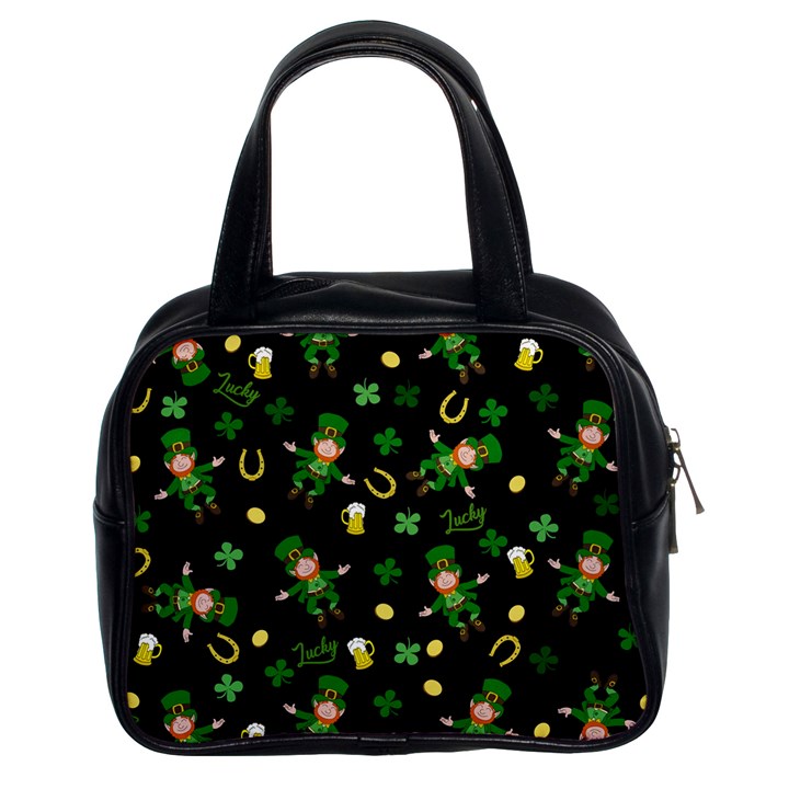 St Patricks day pattern Classic Handbags (2 Sides)