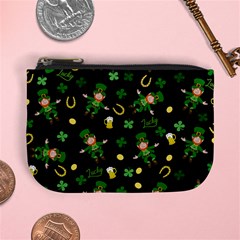 St Patricks Day Pattern Mini Coin Purses by Valentinaart