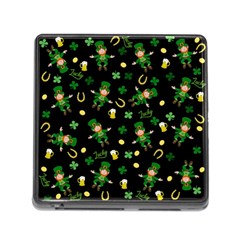 St Patricks Day Pattern Memory Card Reader (square) by Valentinaart