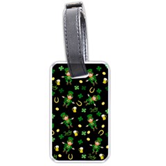 St Patricks Day Pattern Luggage Tags (one Side)  by Valentinaart