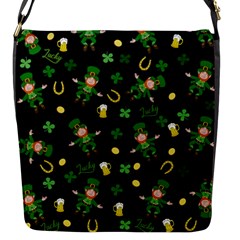 St Patricks Day Pattern Flap Messenger Bag (s) by Valentinaart