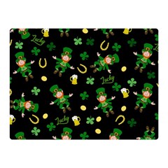 St Patricks Day Pattern Double Sided Flano Blanket (mini)  by Valentinaart