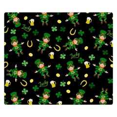 St Patricks Day Pattern Double Sided Flano Blanket (small)  by Valentinaart